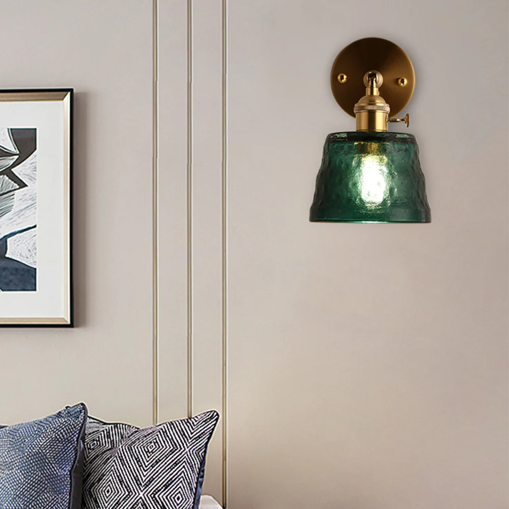 1-Bulb Adjustable Glass Wall Sconce - Image 6