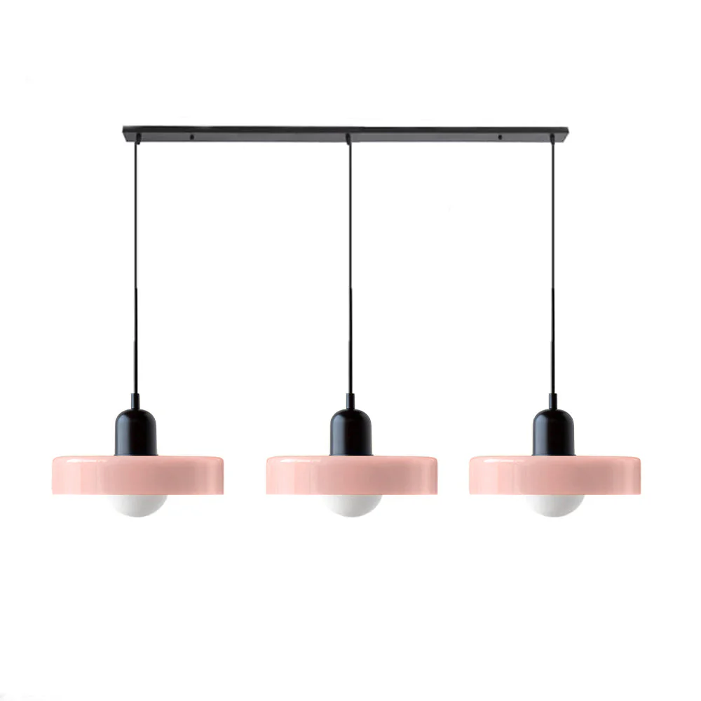 3 Heads Modern Art Decor Simple Glass Pendant Light - Image 35