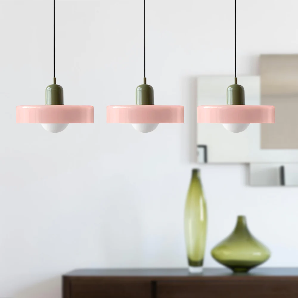 3 Heads Modern Art Decor Simple Glass Pendant Light - Image 40