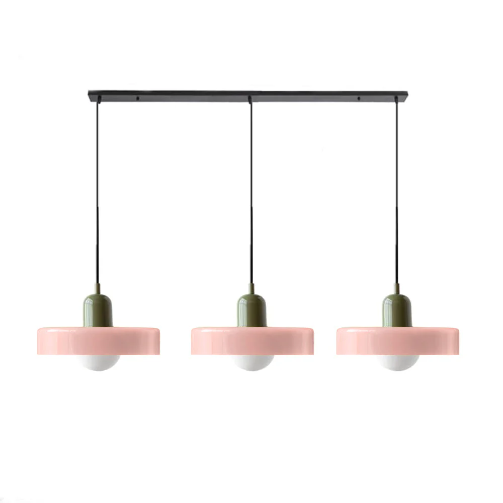 3 Heads Modern Art Decor Simple Glass Pendant Light - Image 41