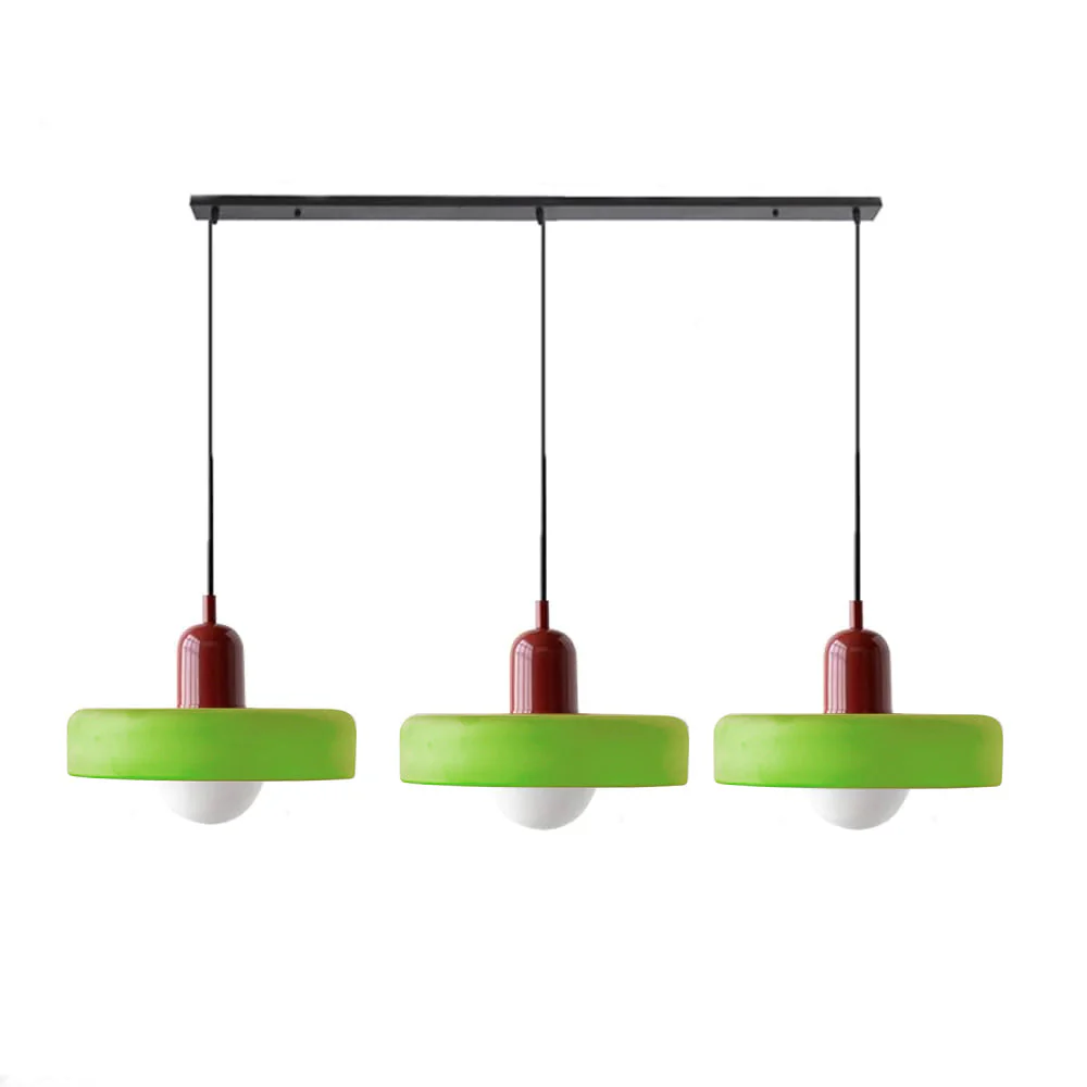 3 Heads Modern Art Decor Simple Glass Pendant Light - Image 44