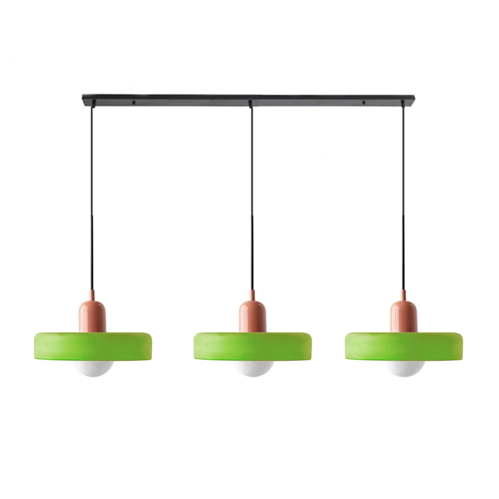 3 Heads Modern Art Decor Simple Glass Pendant Light - Image 46