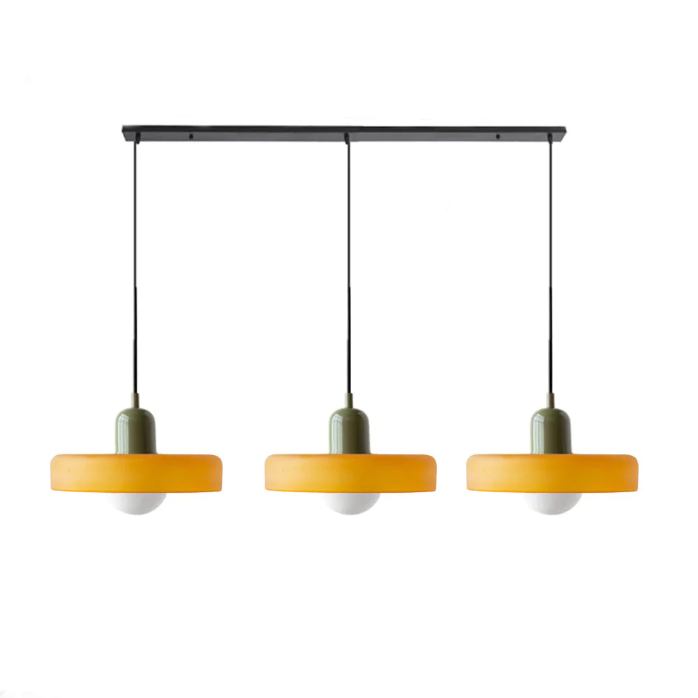 3 Heads Modern Art Decor Simple Glass Pendant Light - Image 68