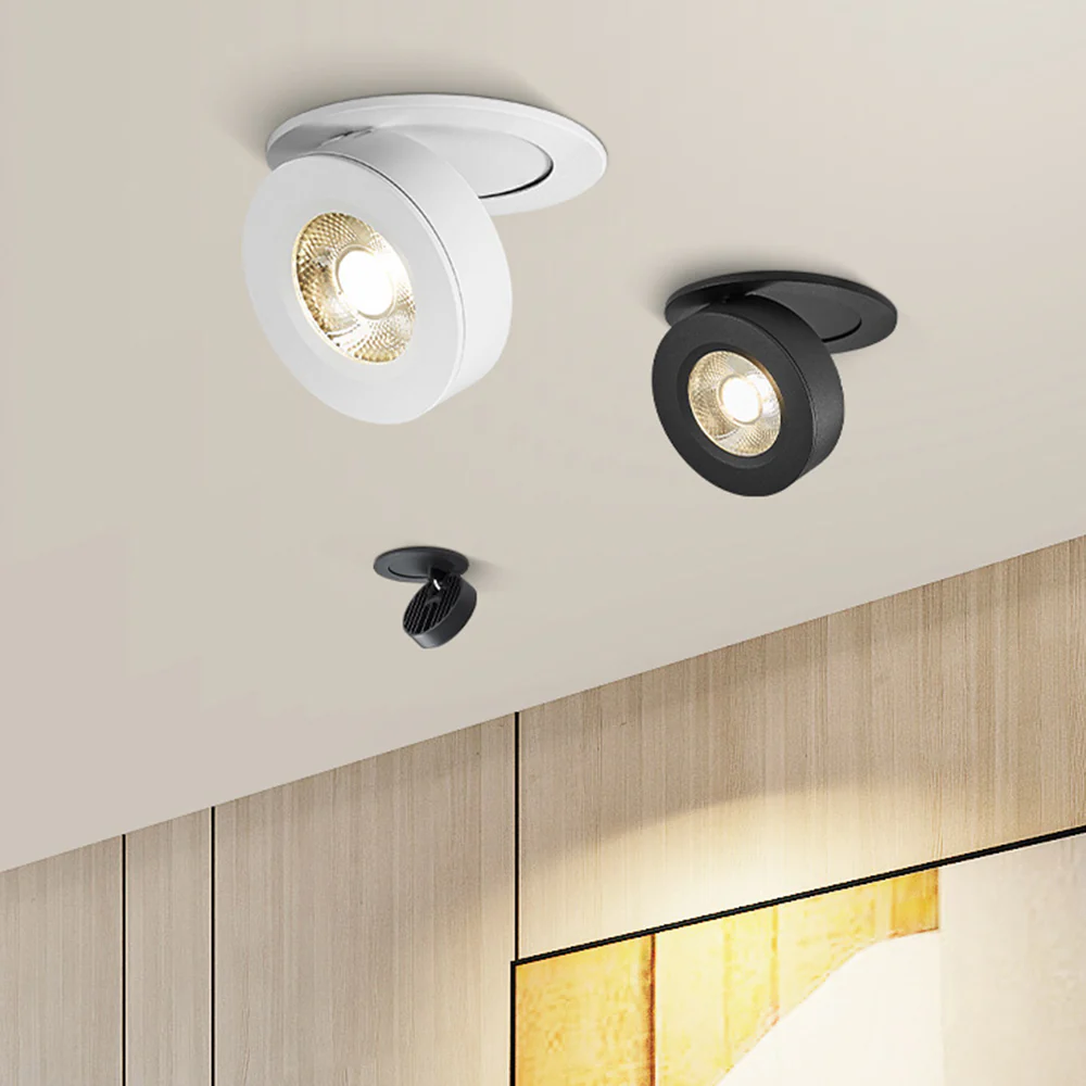 360° Rotatable Adjustment Round Aluminum LED Ceiling Downlights For Hallway - Image 8