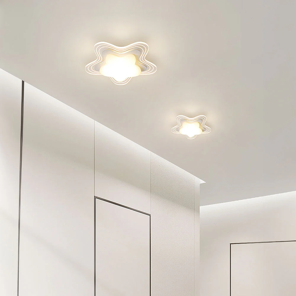 Art Deco Creative Acrylic Bedroom LED Ceiling Light - Image 10
