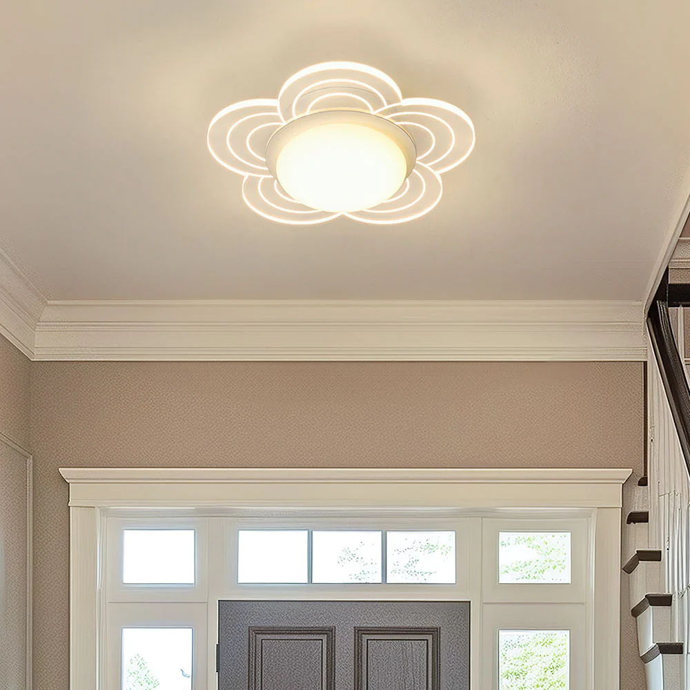Art Deco Creative Acrylic Bedroom LED Ceiling Light - Image 6