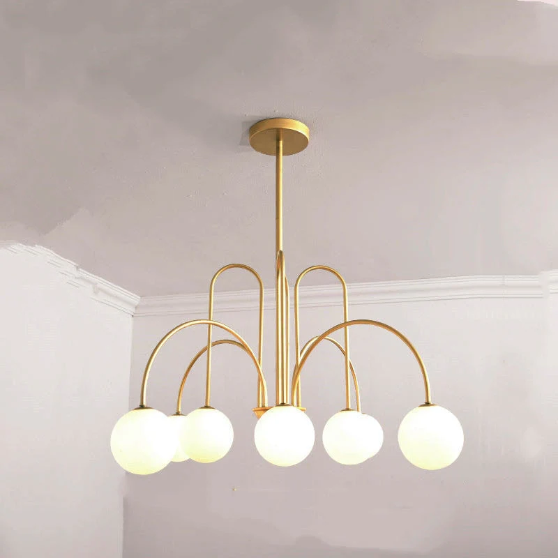 Art Deco Glass Ball Chandelier - Image 14