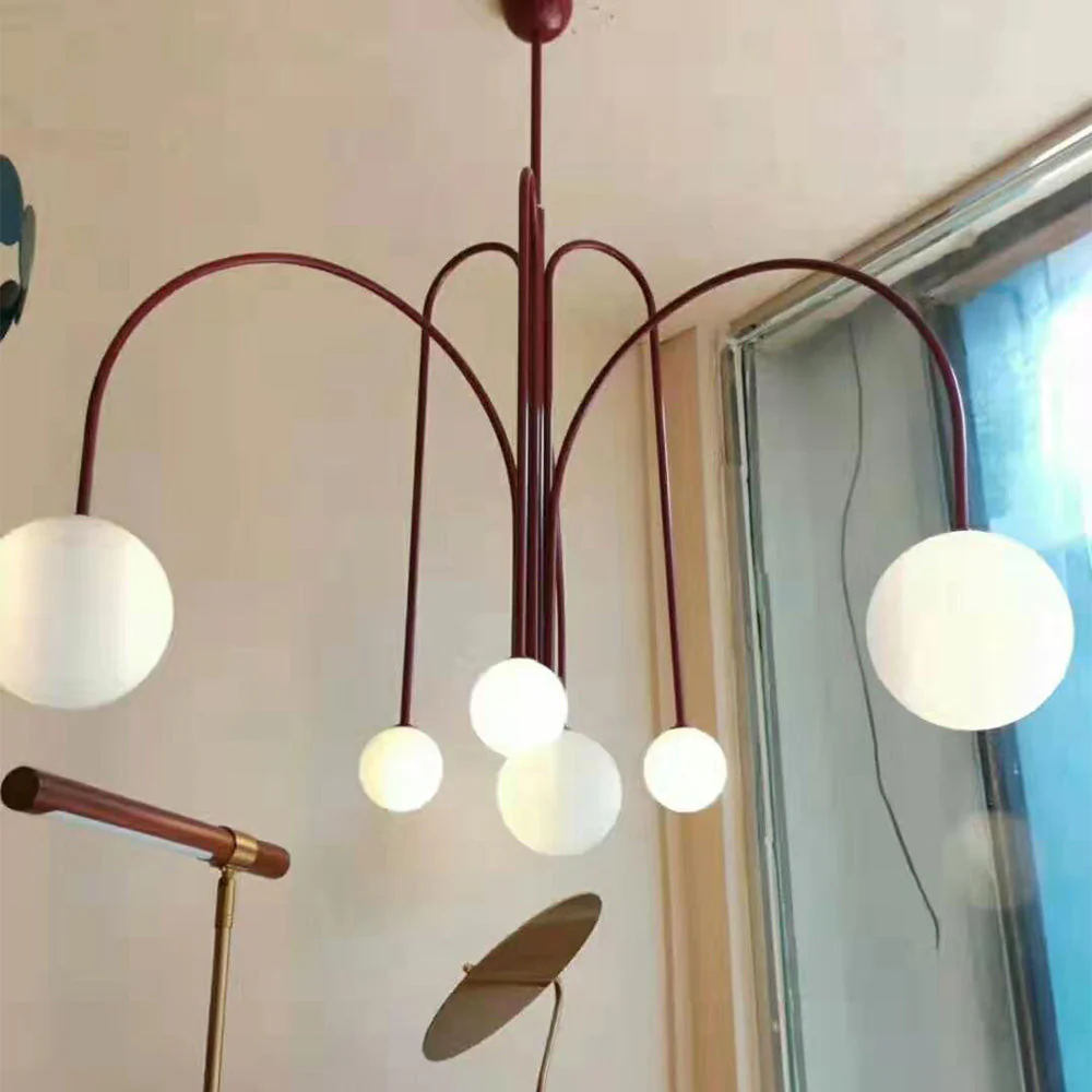 Art Deco Glass Ball Chandelier - Image 15