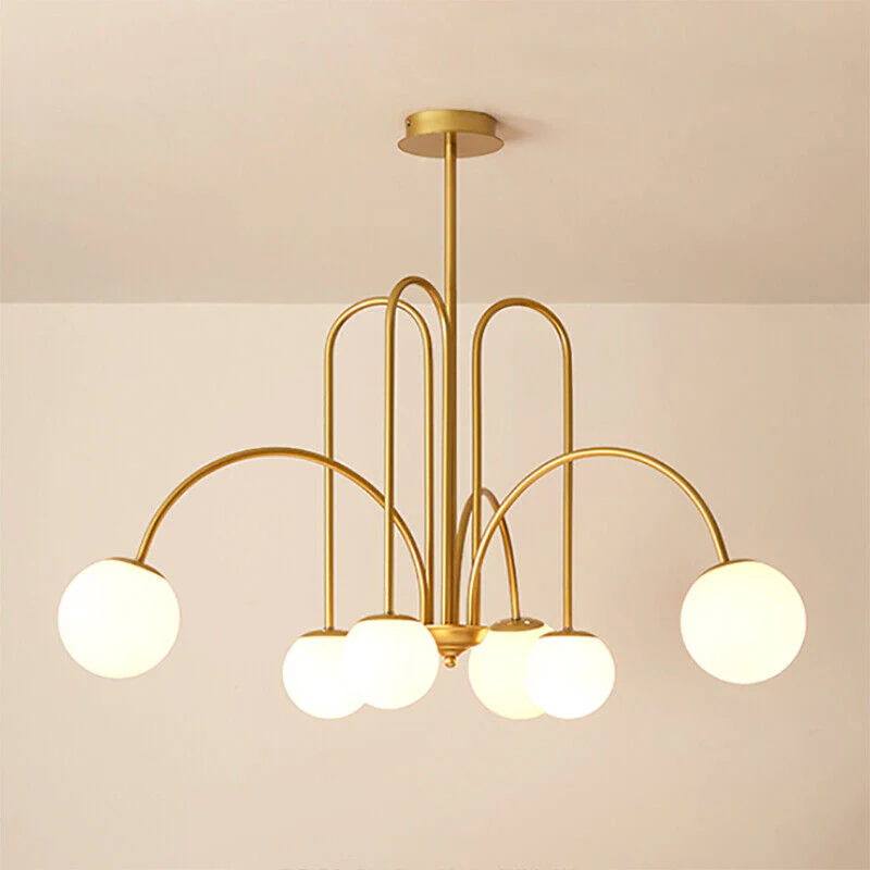 Art Deco Glass Ball Chandelier - Image 16