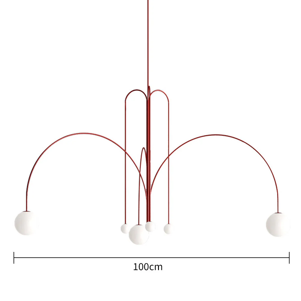 Art Deco Glass Ball Chandelier - Image 18
