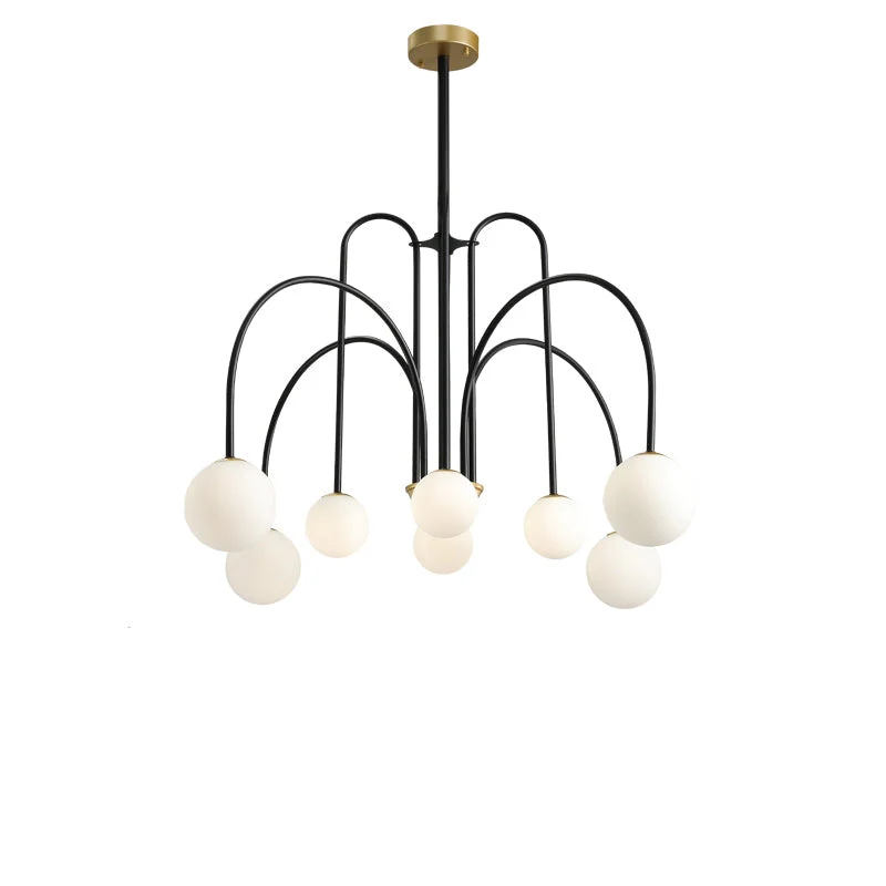 Art Deco Glass Ball Chandelier - Image 19