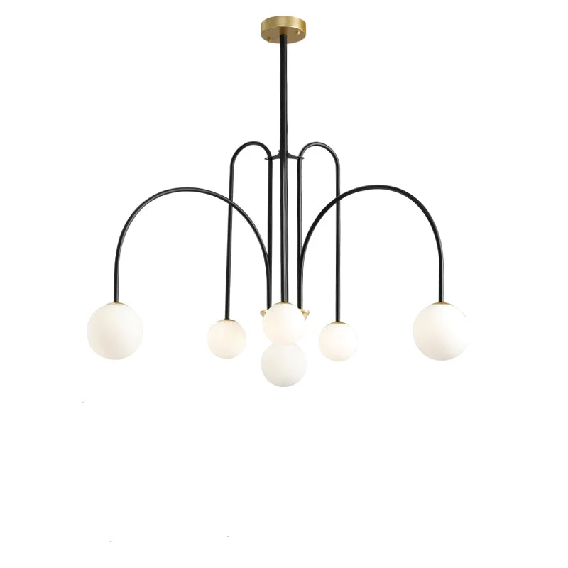 Art Deco Glass Ball Chandelier - Image 20