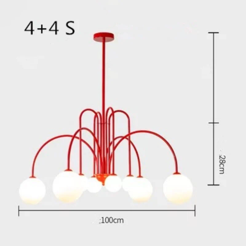 Art Deco Glass Ball Chandelier - Image 21