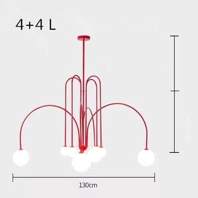 Art Deco Glass Ball Chandelier - Image 22