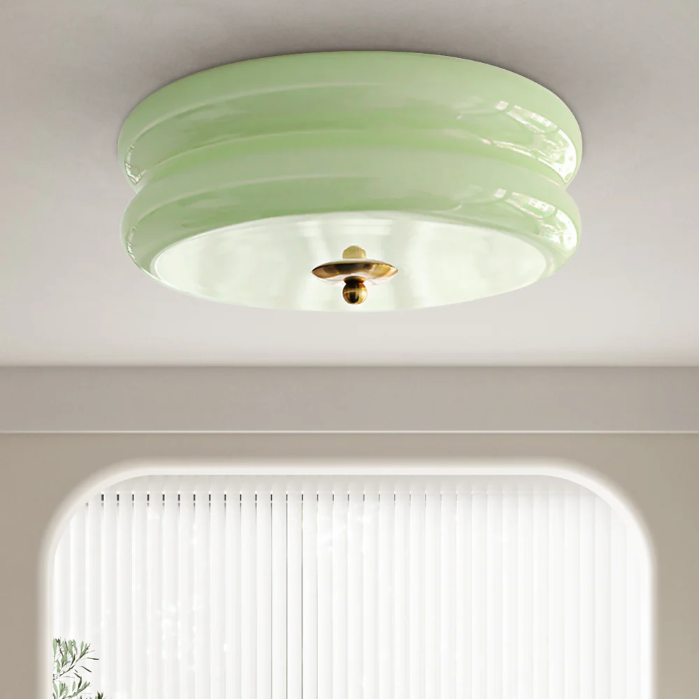 Art Deco Simple Cream Cake Ceiling Light - Image 11