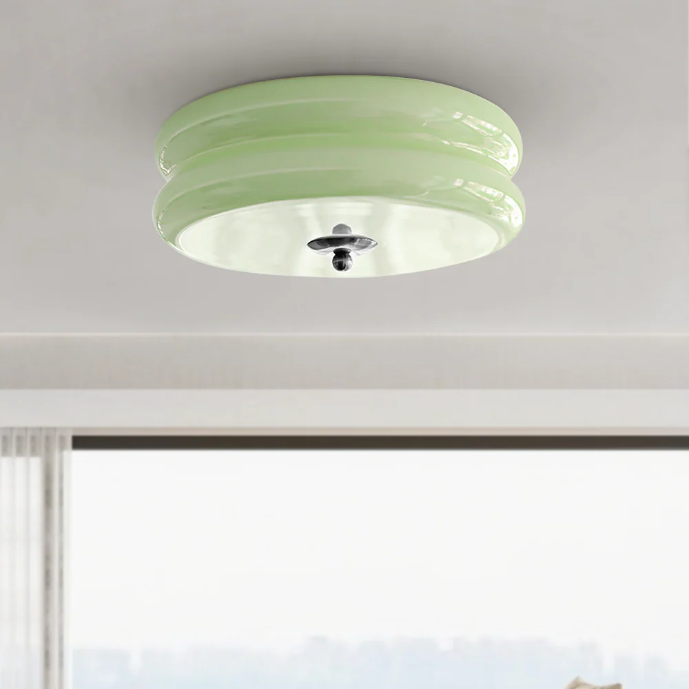 Art Deco Simple Cream Cake Ceiling Light - Image 14