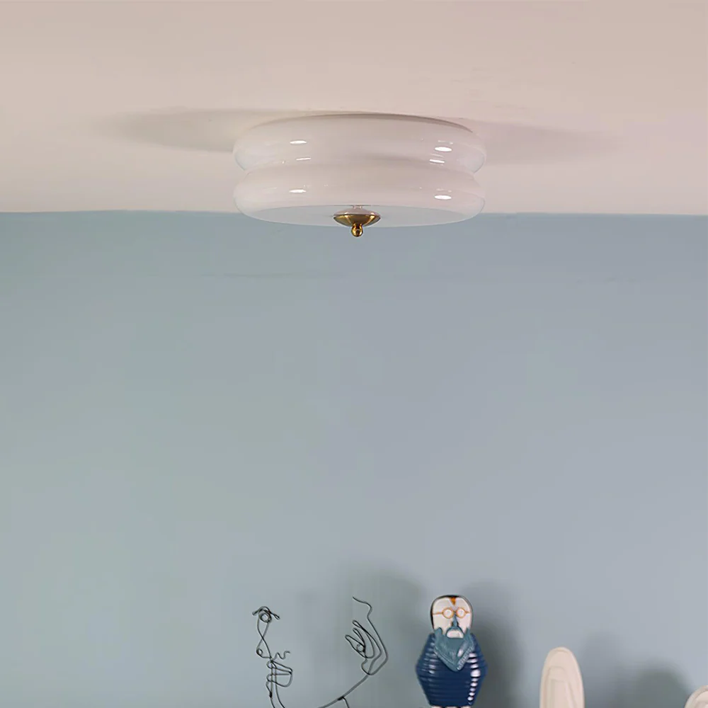 Art Deco Simple Cream Cake Ceiling Light - Image 20