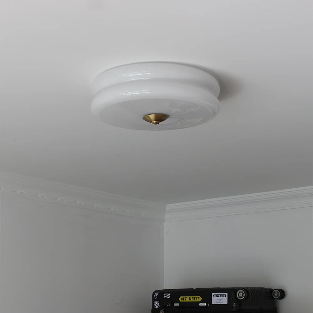 Art Deco Simple Cream Cake Ceiling Light - Image 21