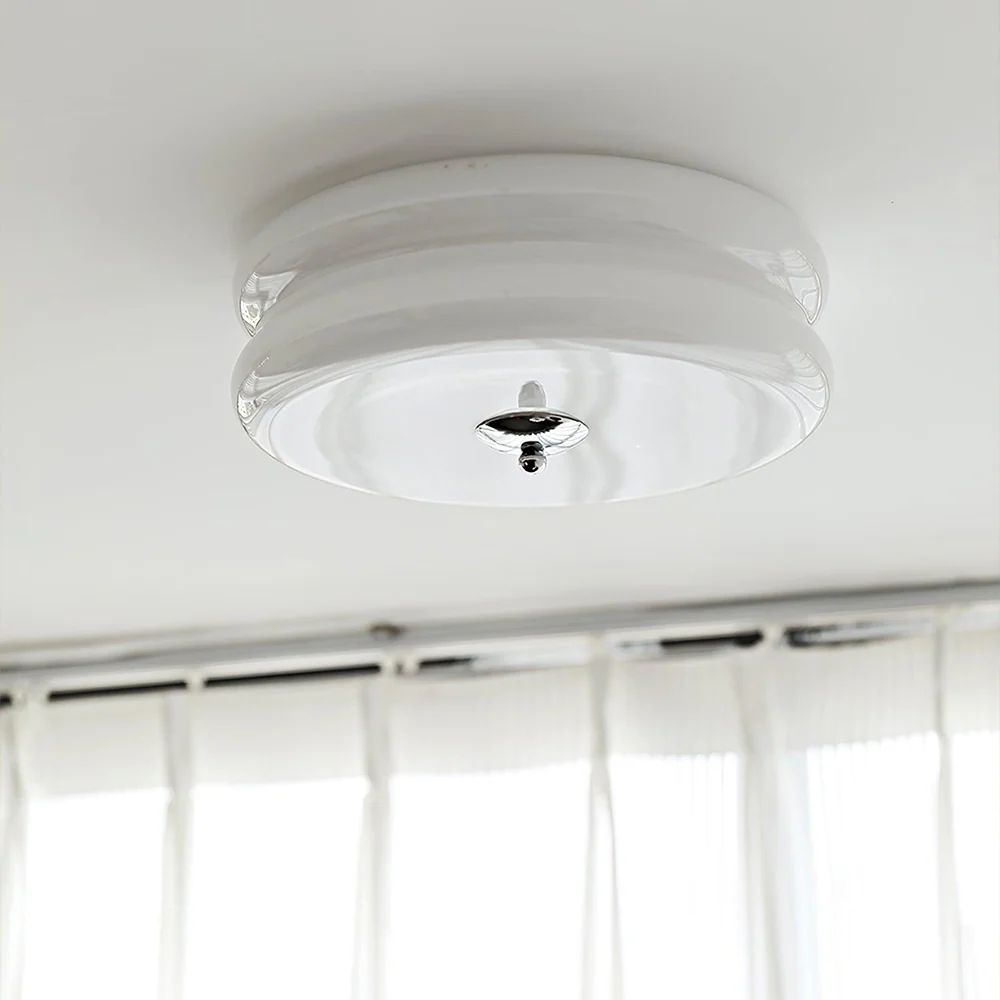 Art Deco Simple Cream Cake Ceiling Light - Image 22
