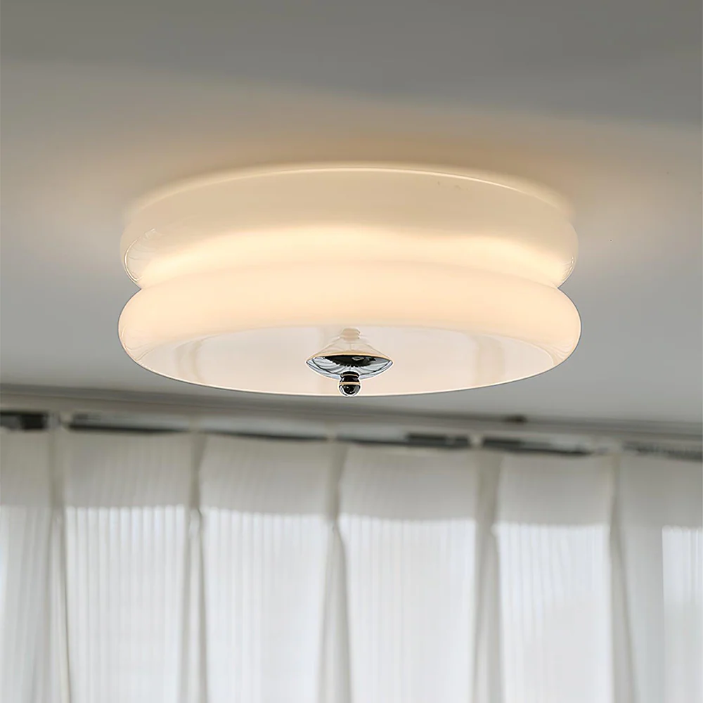 Art Deco Simple Cream Cake Ceiling Light - Image 24