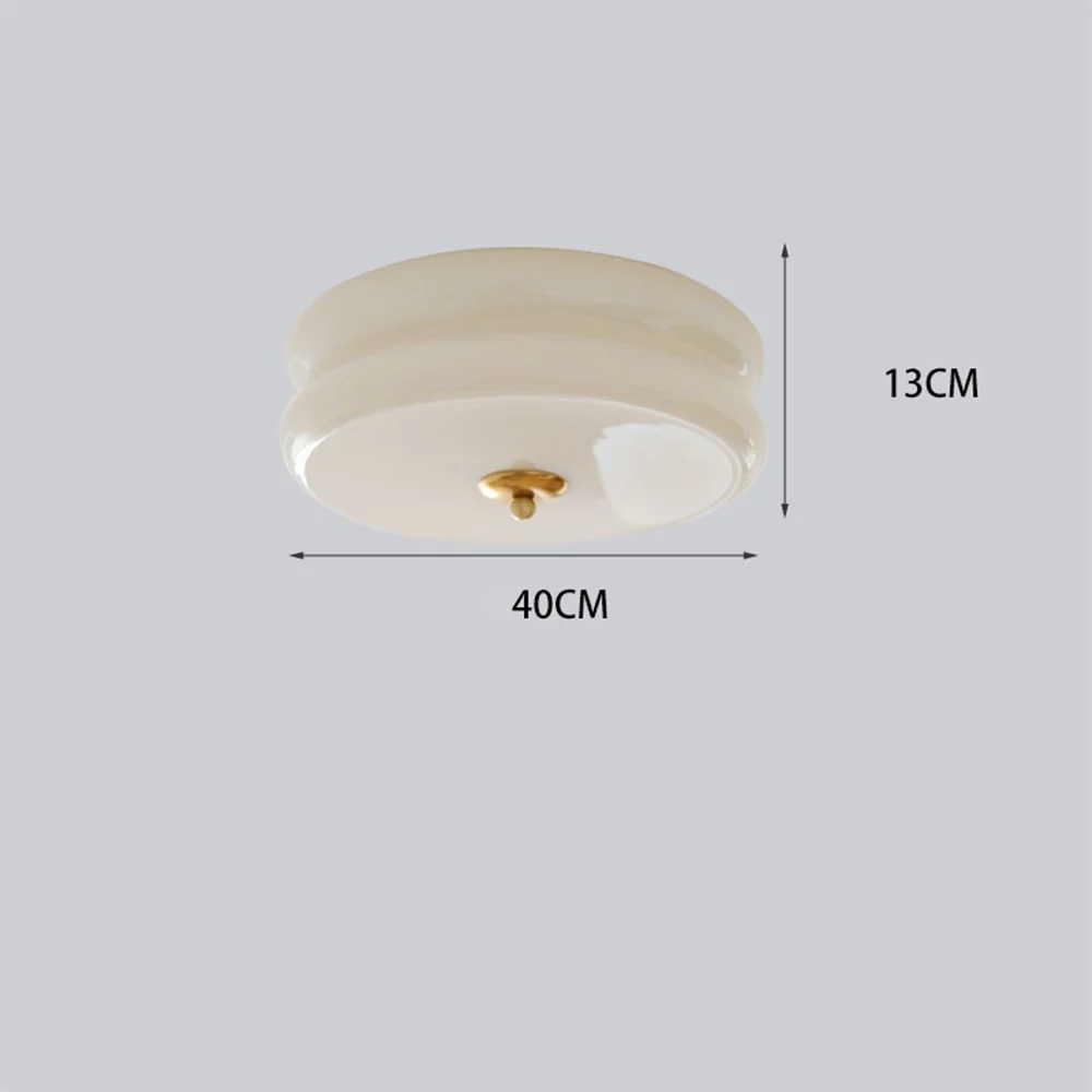 Art Deco Simple Cream Cake Ceiling Light - Image 27