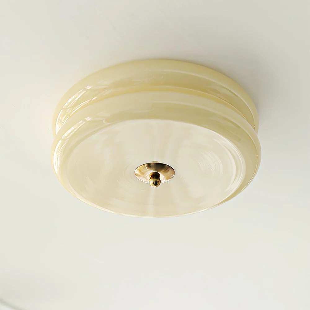 Art Deco Simple Cream Cake Ceiling Light - Image 5