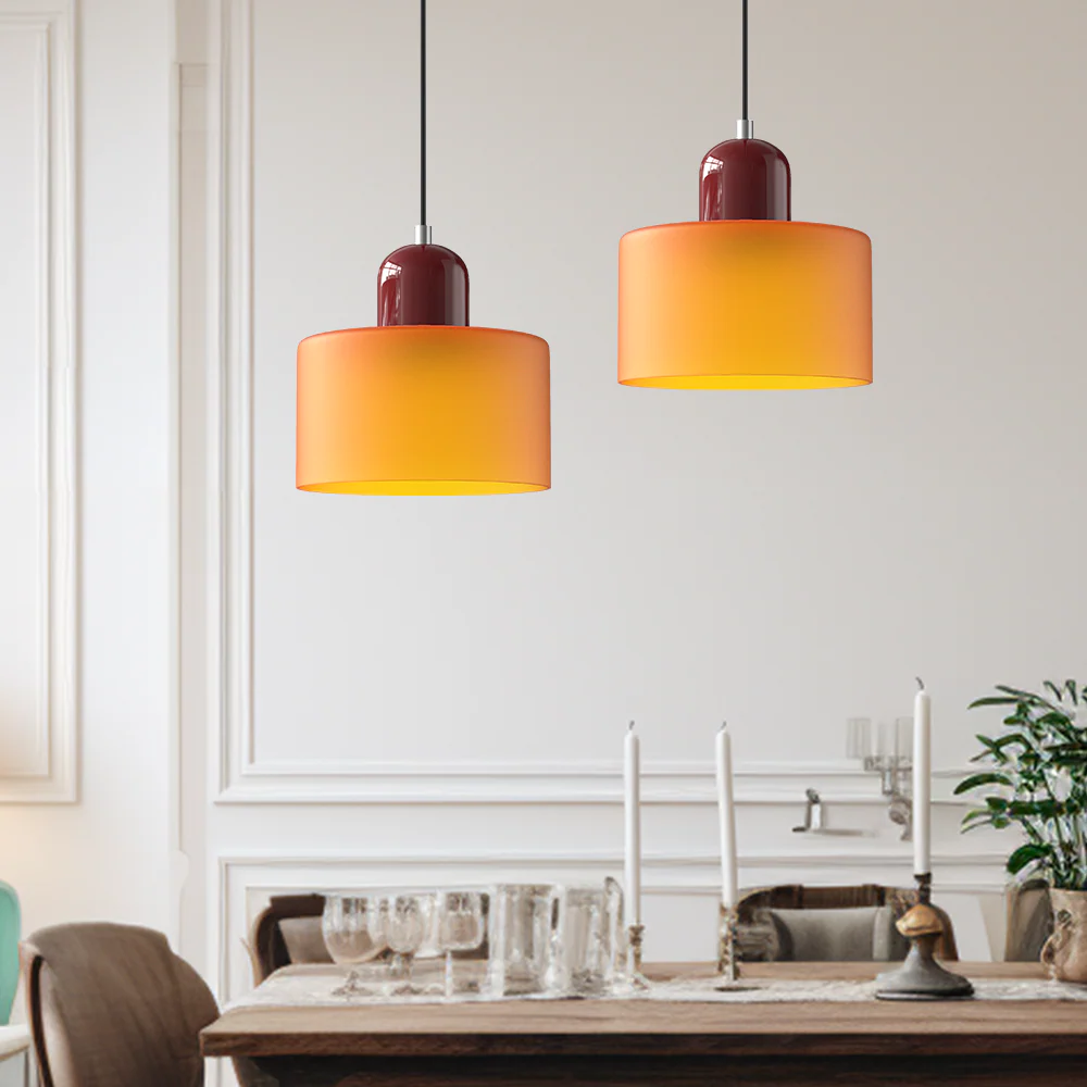 Bauhaus Small Glass Art Pendant Light For Kitchen Island - Image 7