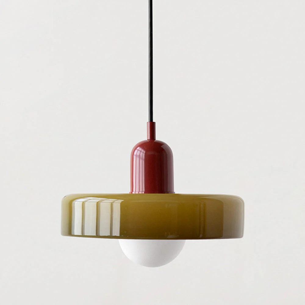 Bauhaus Modern Art Decor Colorful Glass Ceiling Pendant Light - Image 4