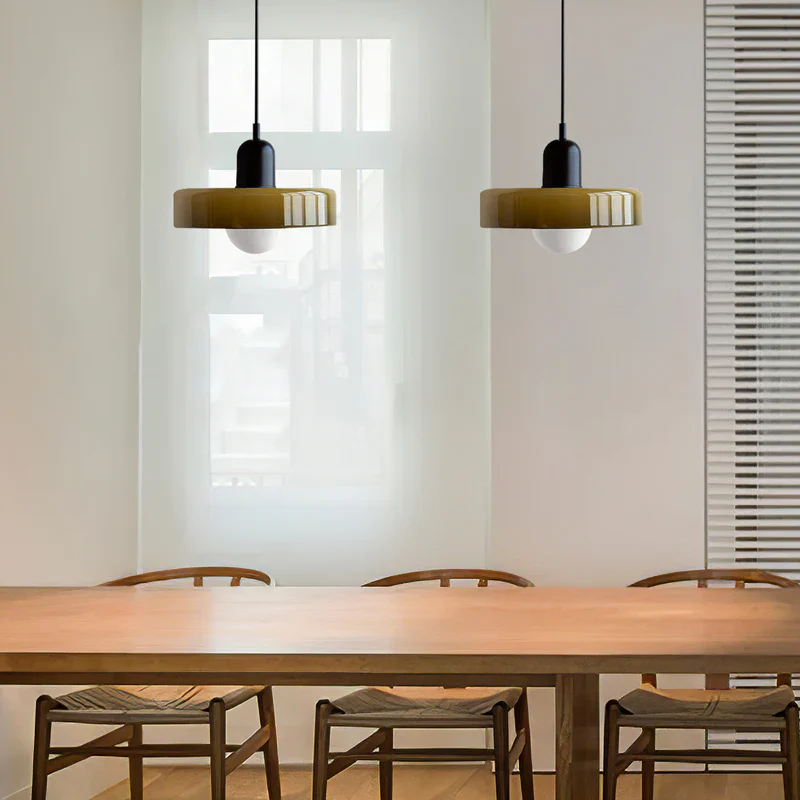 Bauhaus Modern Art Decor Colorful Glass Ceiling Pendant Light - Image 8