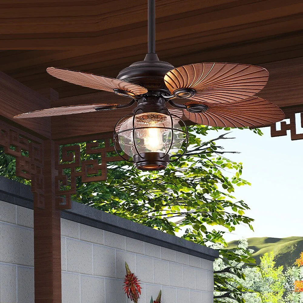Black Creative Flying Ceiling Fans with Outdoor Lighting - Image 5
