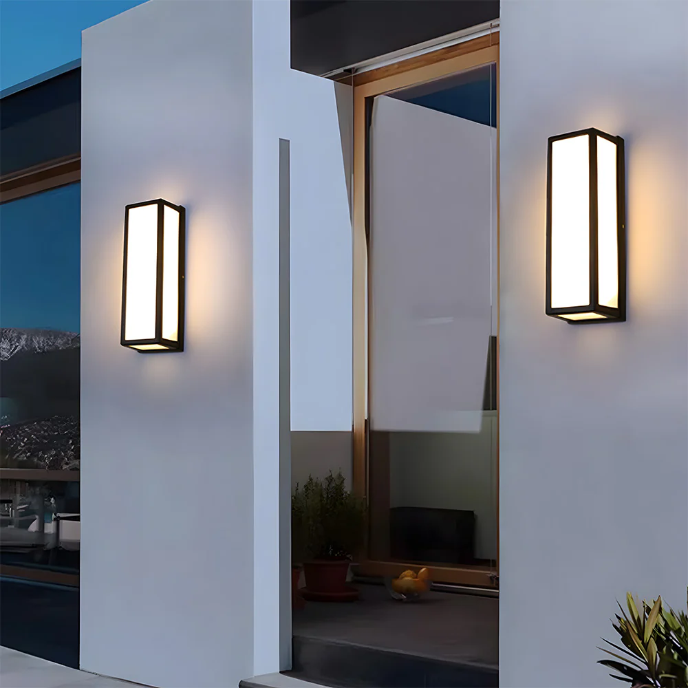 Black Hardware Waterproof LED Outdoor Wall Light - Image 5