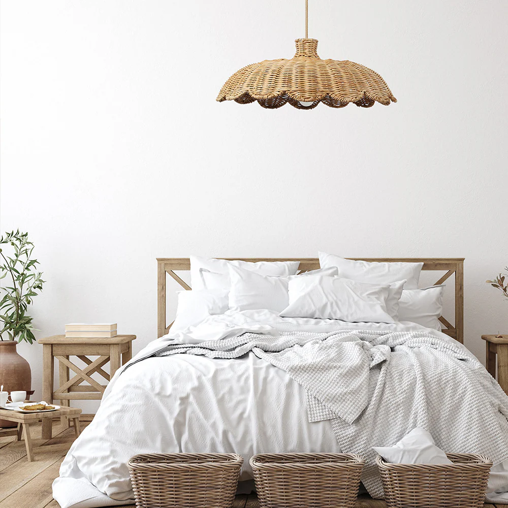 Boho Creative Decor Rattan Woven Pendant Light - Image 6
