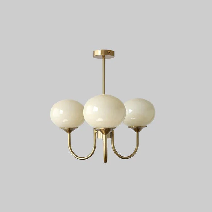 Bubble Pink Glass Marshmallow Chandelier - Image 25