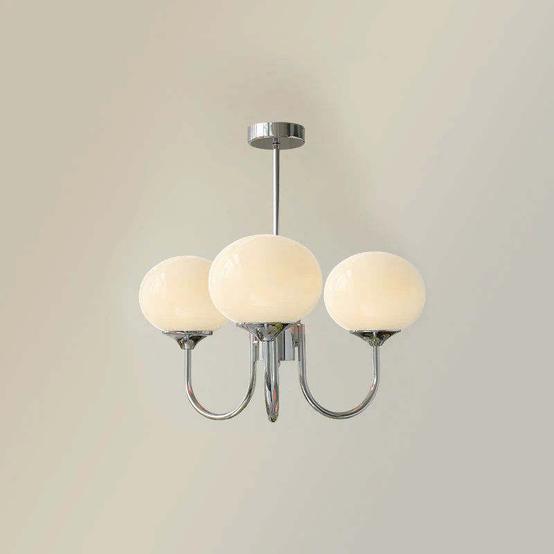 Bubble Pink Glass Marshmallow Chandelier - Image 26