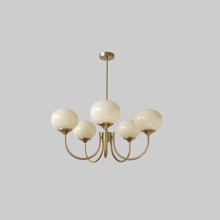 Bubble Pink Glass Marshmallow Chandelier - Image 27