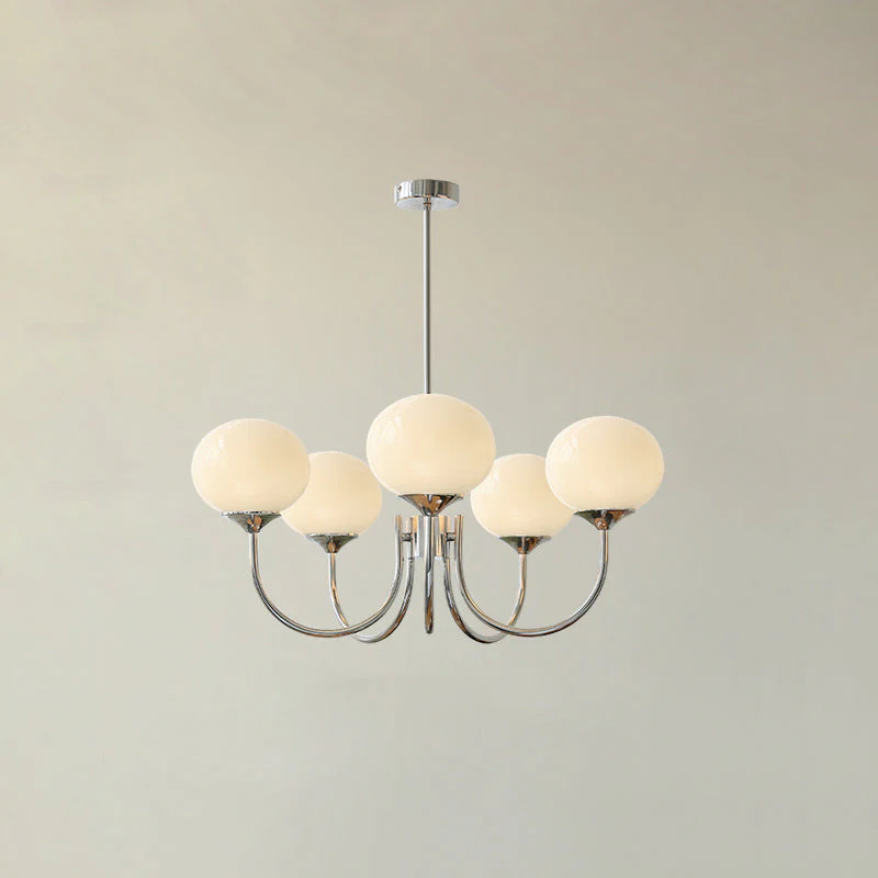 Bubble Pink Glass Marshmallow Chandelier - Image 28