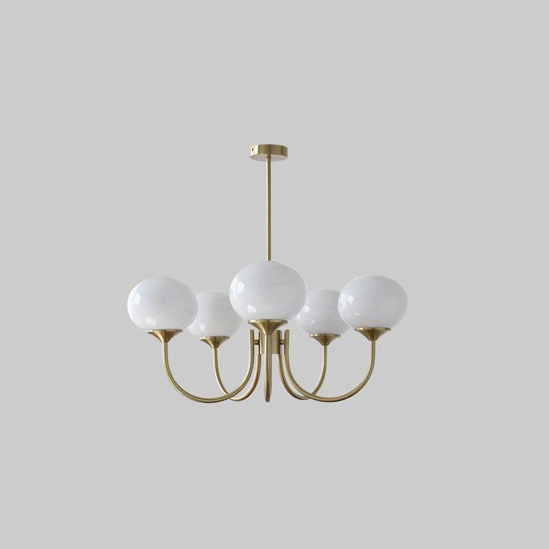 Bubble Pink Glass Marshmallow Chandelier - Image 30