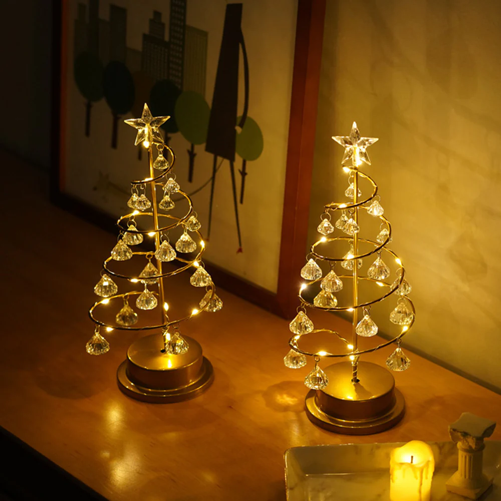 Chic Crystal Tree Lamp LED Christmas Lightings - Image 3
