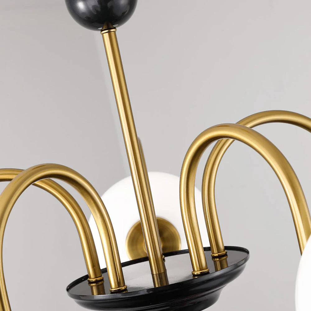 Chrome Chandelier Living Room Lighting Nordic Glass Chandelier - Image 15