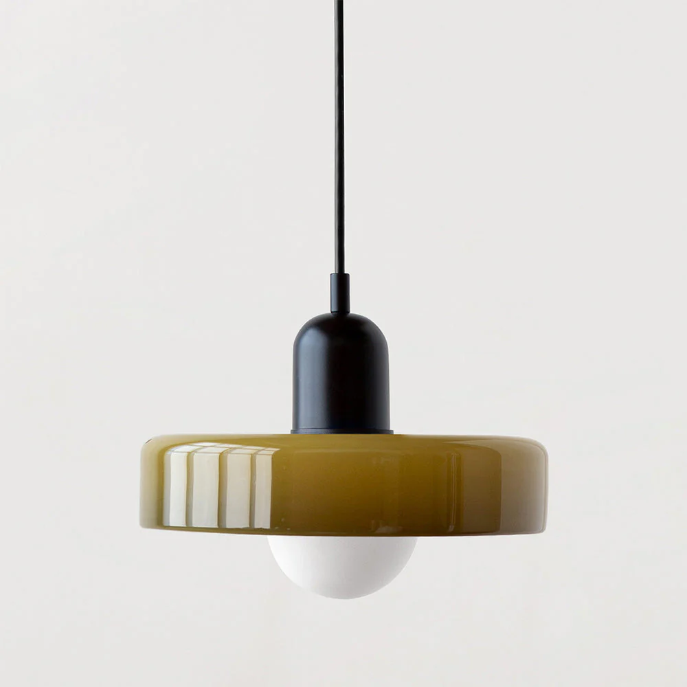Colorful Bauhaus Glass Kitchen Island Ceiling Pendant Light - Image 6