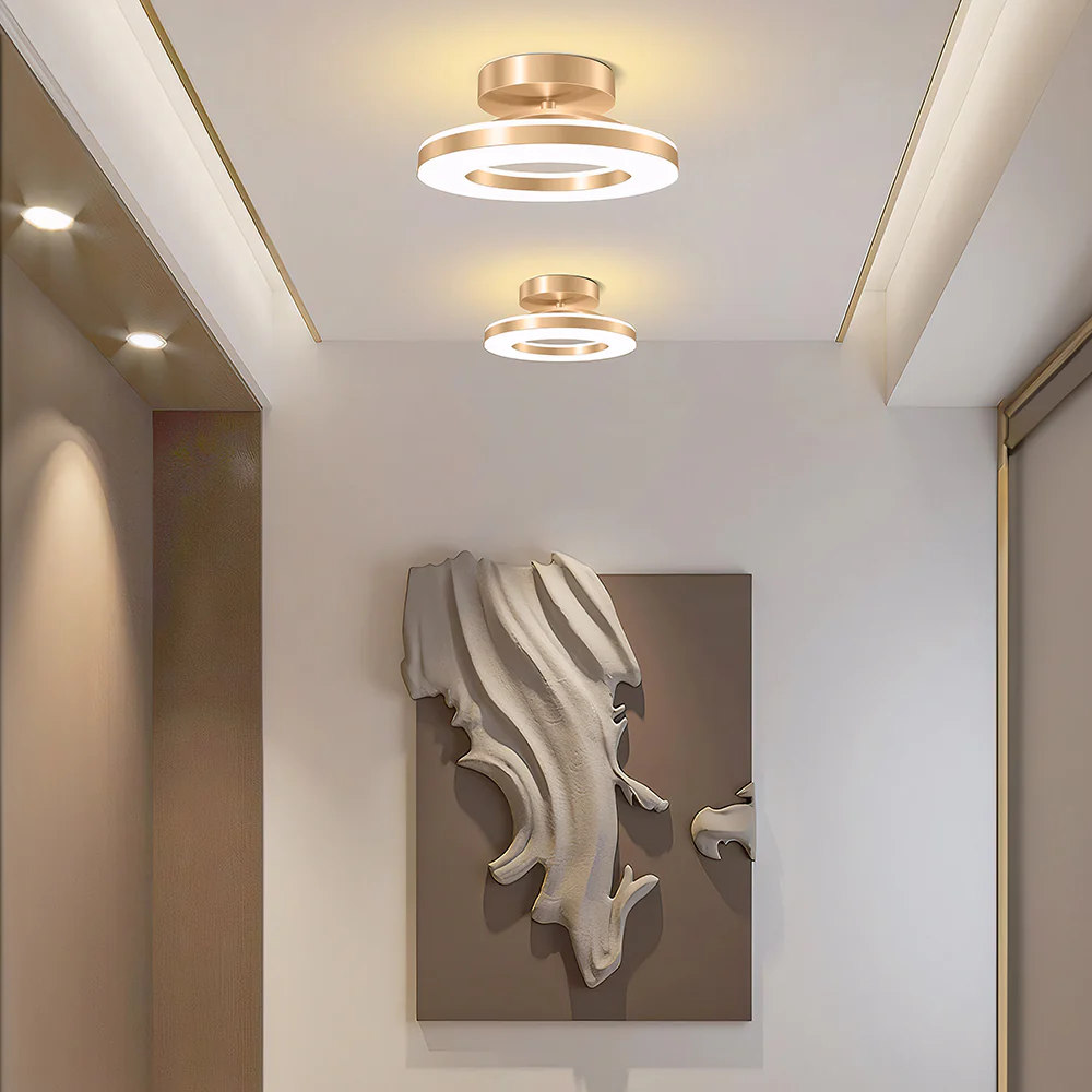 Contemporary Acrylic Round Hallway LED Ceiling Light - Image 2