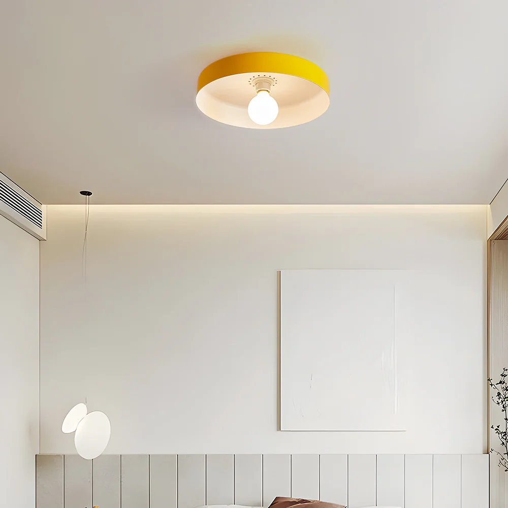 Contemporary Art Decor Iron Round LED Flush Mount Ceiling Lights - Image 12