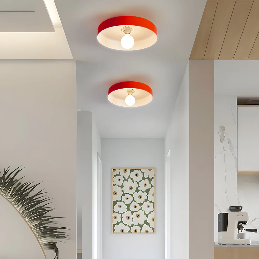 Contemporary Art Decor Iron Round LED Flush Mount Ceiling Lights - Image 45