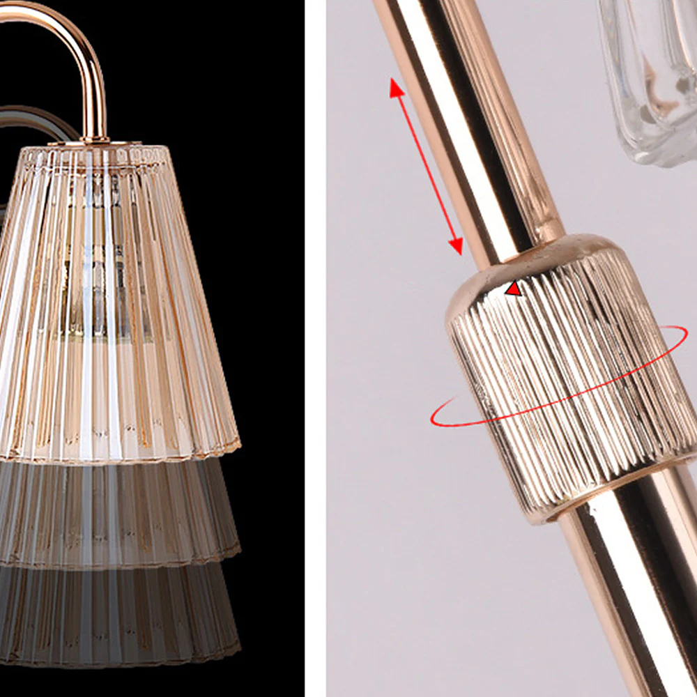 Contemporary Nordic Brown Glass Bedroom Mini Warming Candle Lamp - Image 12
