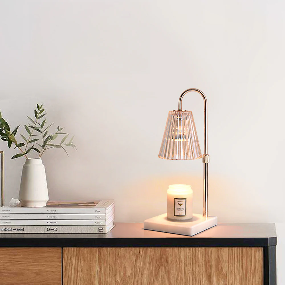 Contemporary Nordic Brown Glass Bedroom Mini Warming Candle Lamp - Image 7