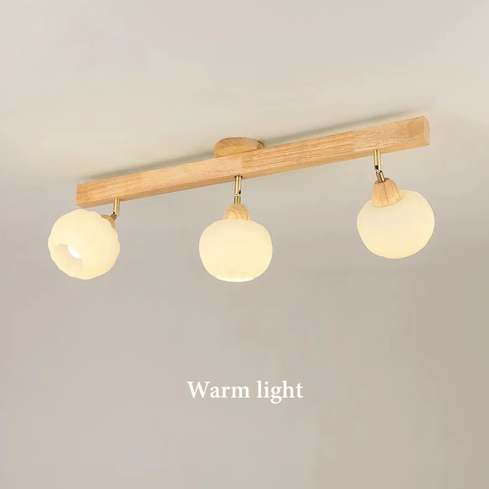 Cream Wood Track Lighting Living Room Light Track Ceiling - Image 27