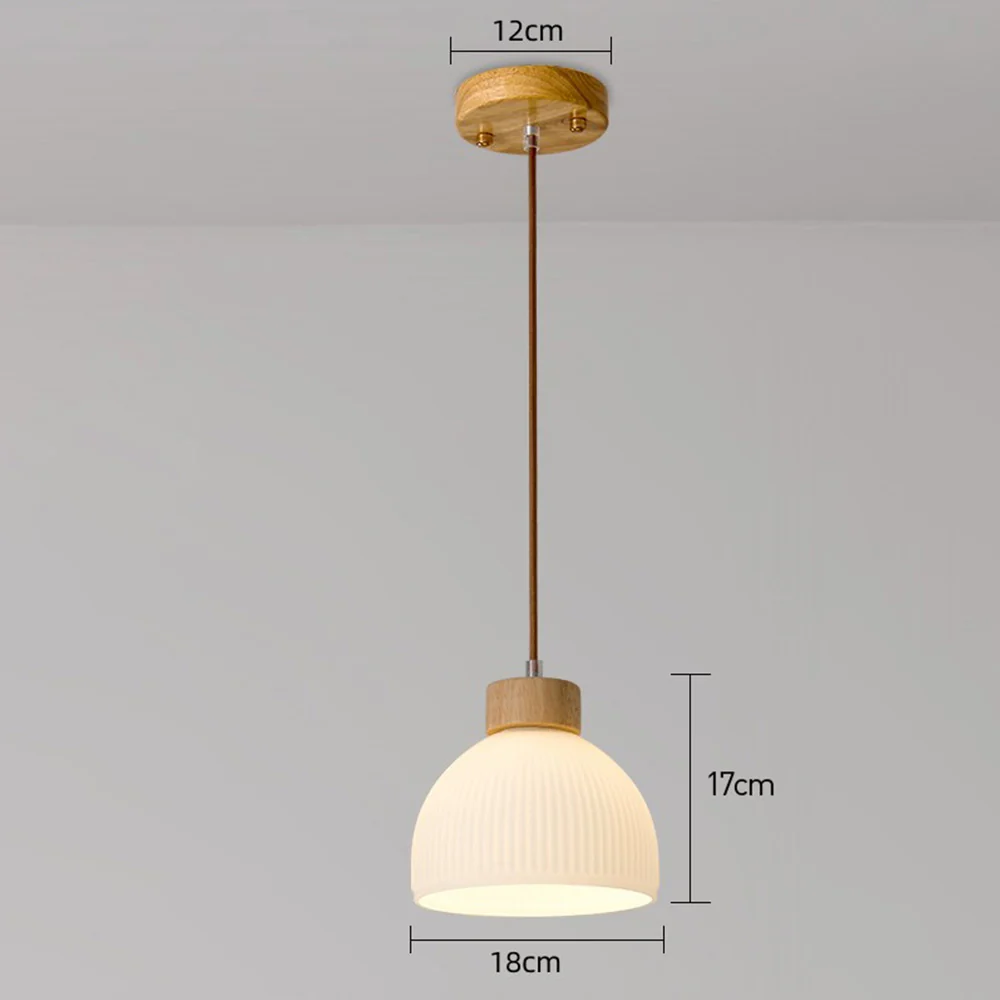Creative Bowl-shaped Glass Bedroom Pendant Lamp Fixtures - Image 5