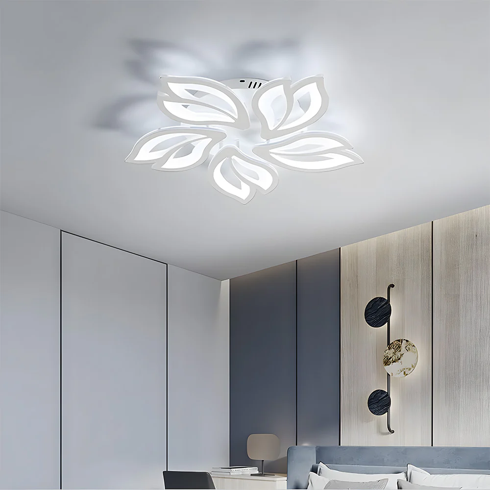 Creative Design Petals White Ceiling Light For Living Room - Image 6