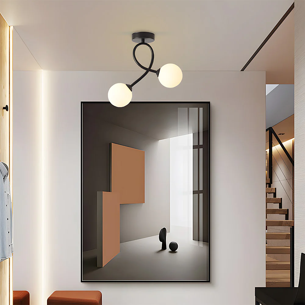 Creative Hallway Glass Ceiling Light - Image 6