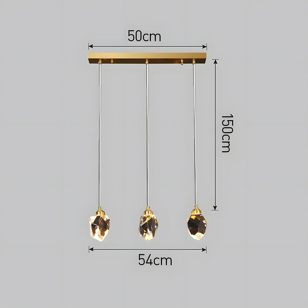 Creative Modern Crystal Gold Raindrop Chandelier - Image 15